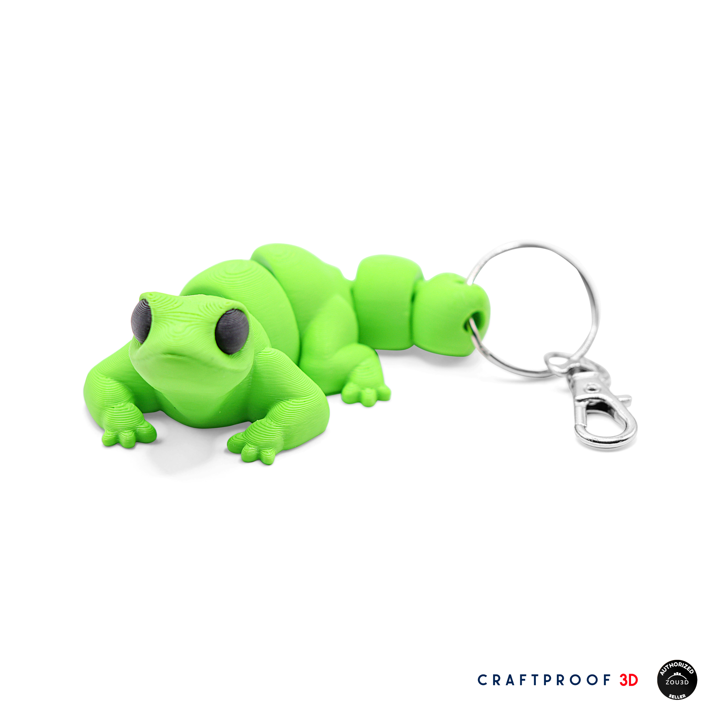 Articulated Lizard Keychain