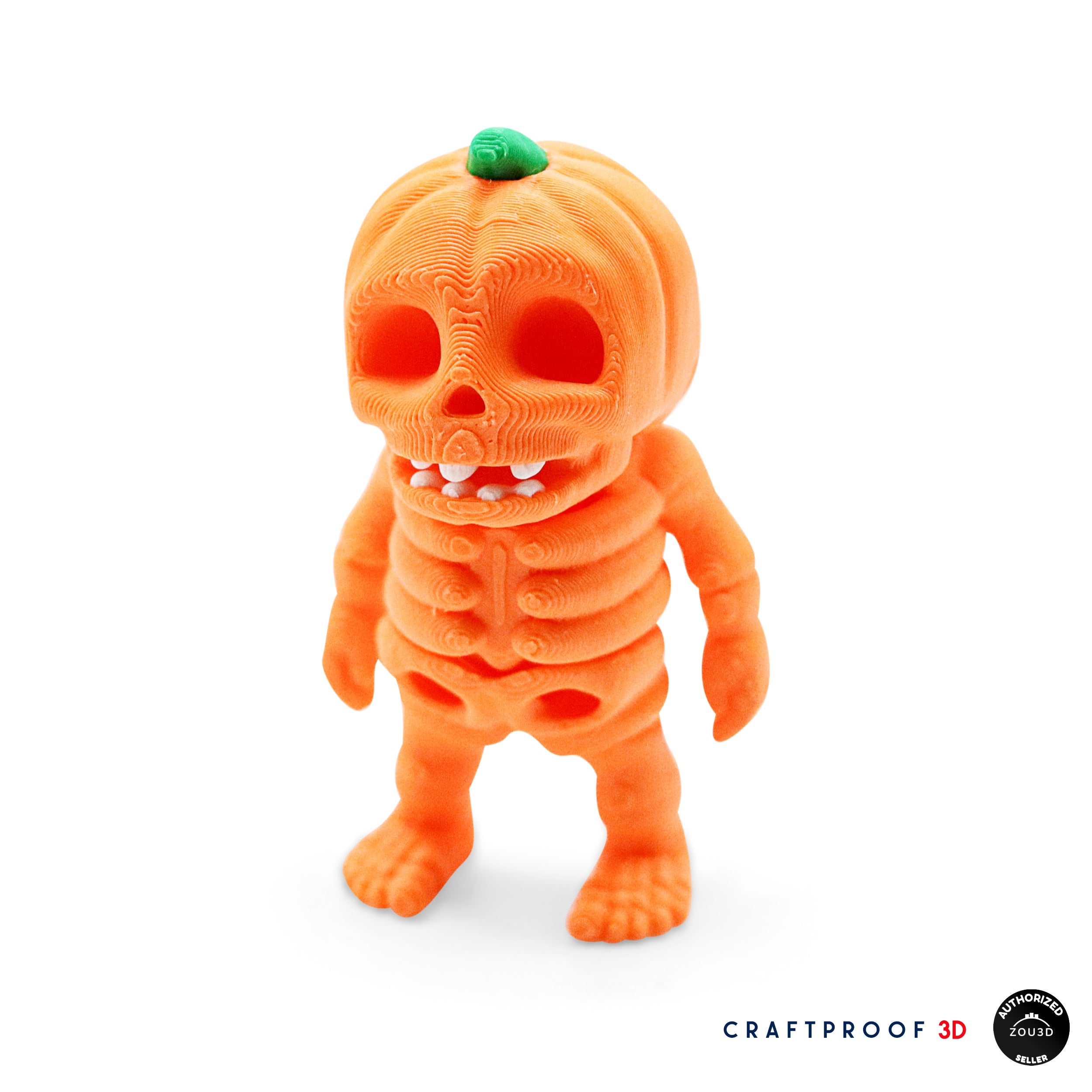 Tiny Skeleton Pumpkin