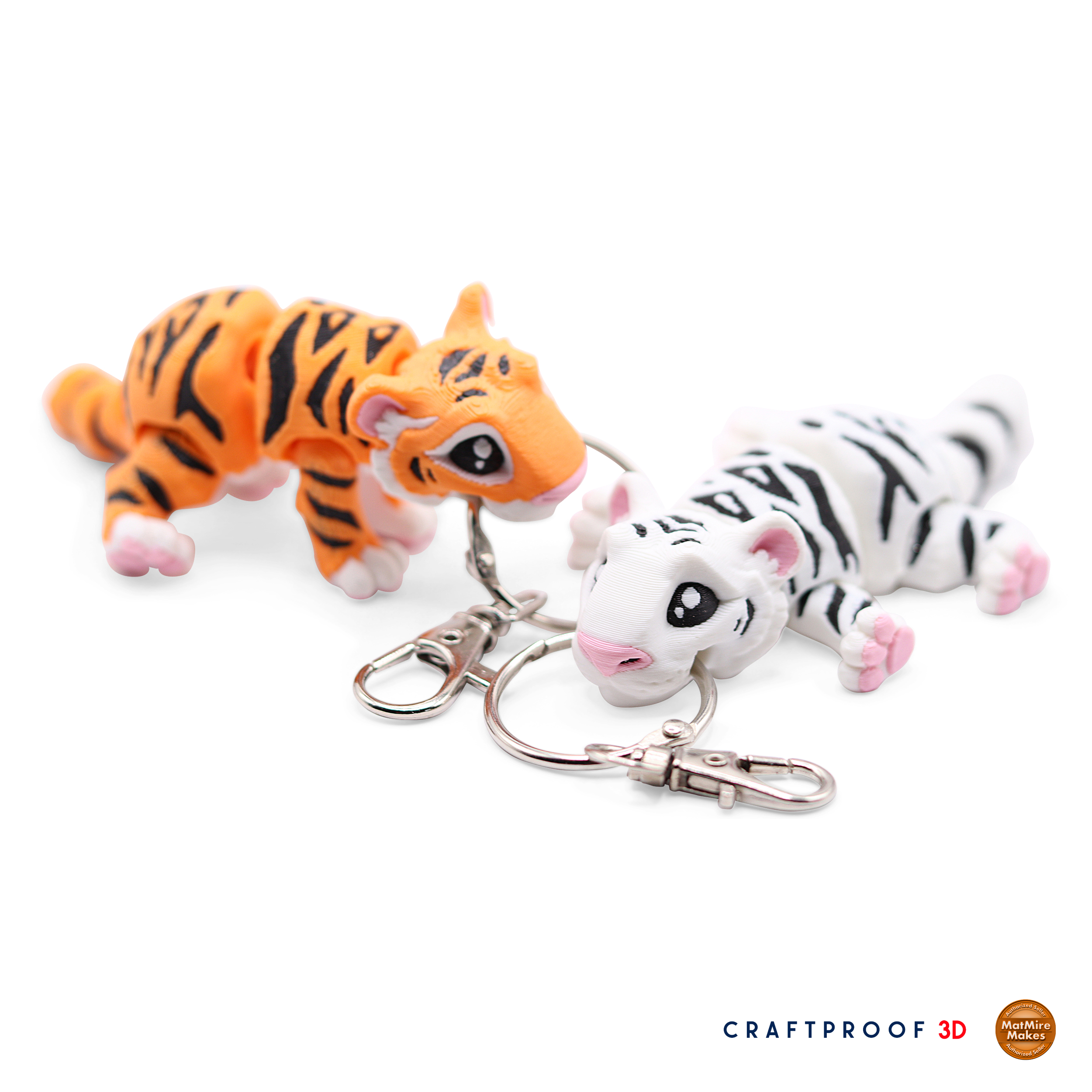 Articulated Tiger Keychain