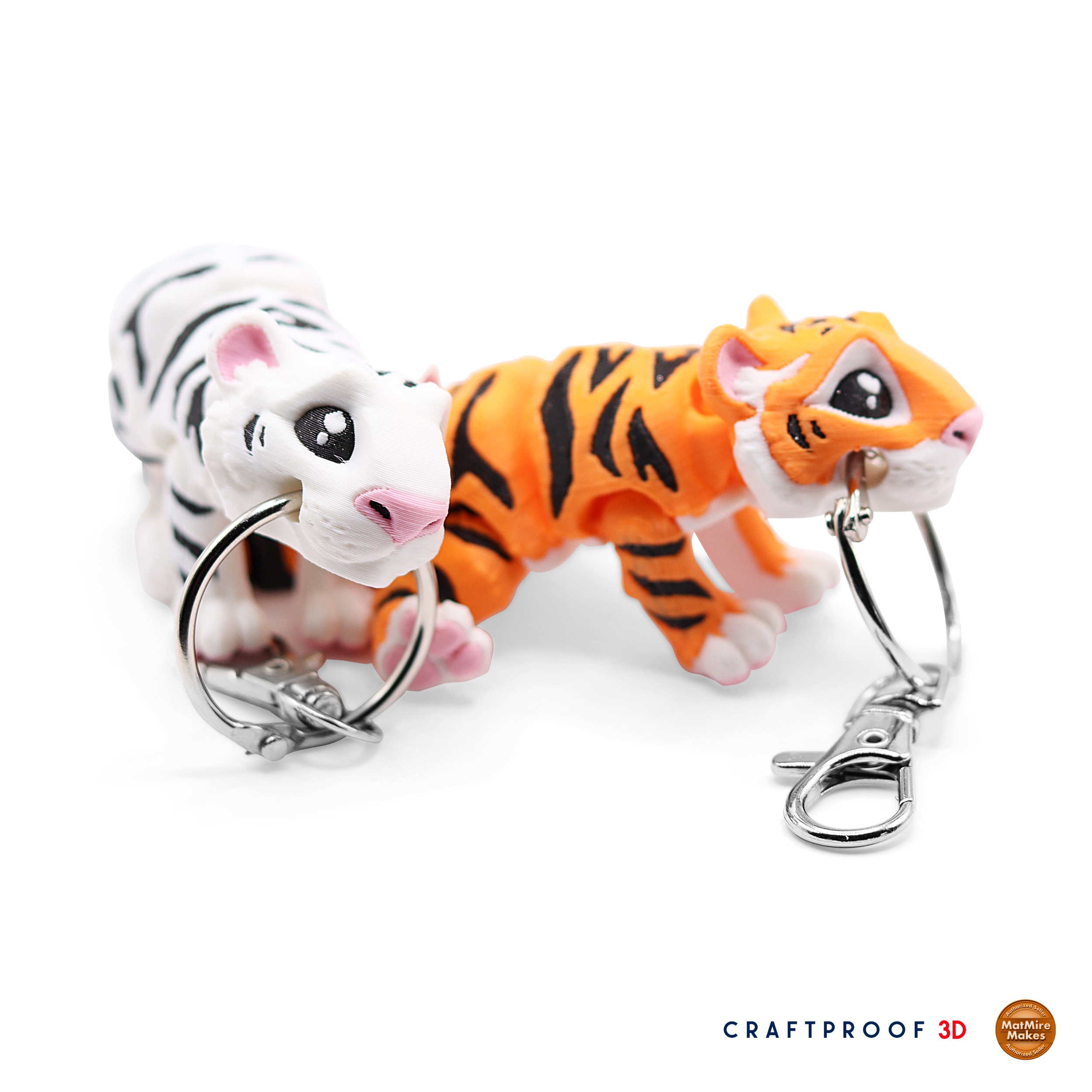 Articulated Tiger Keychain