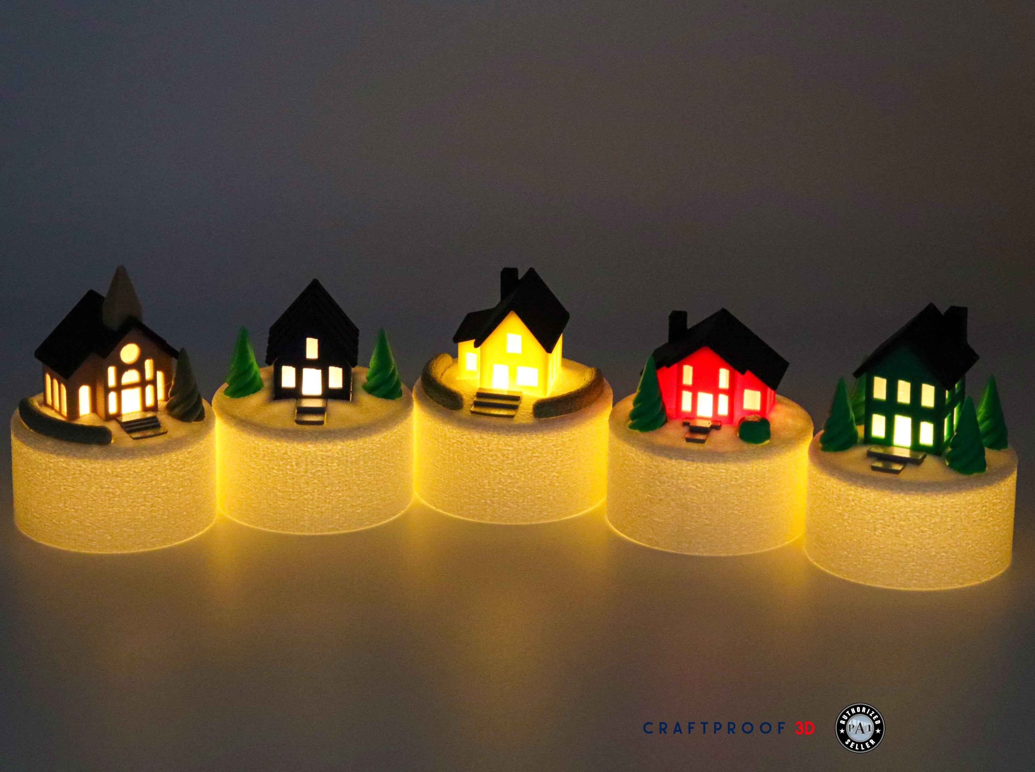 Illuminated Mini Christmas Village